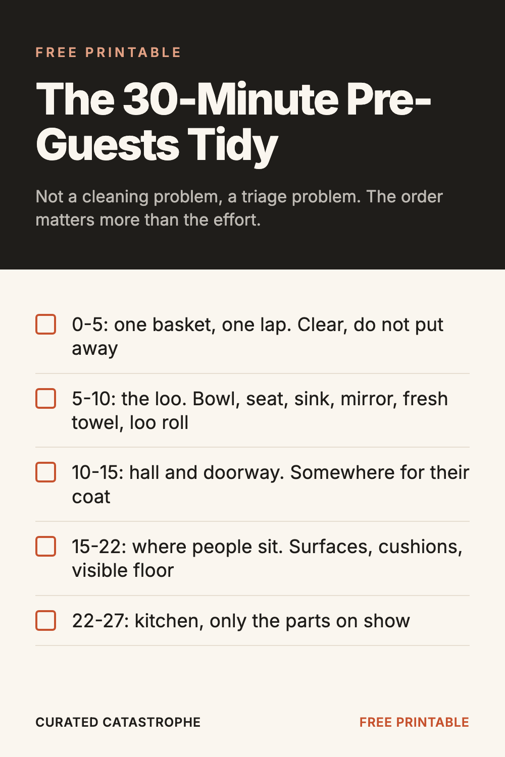 The 30-Minute Pre-Guests Tidy