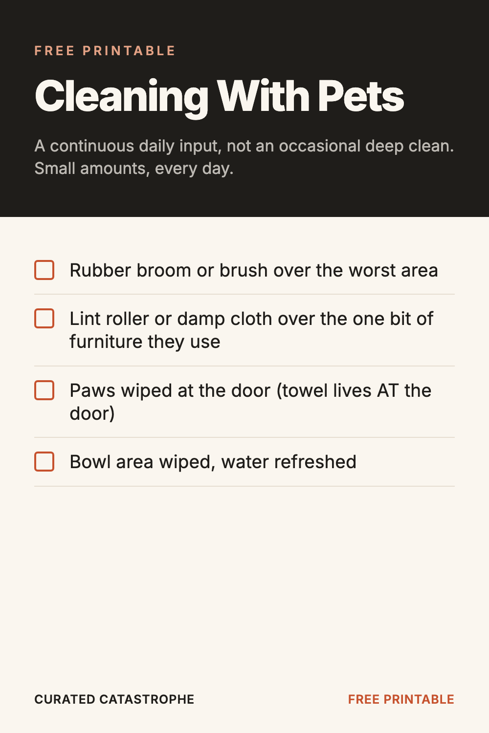 Cleaning With Pets