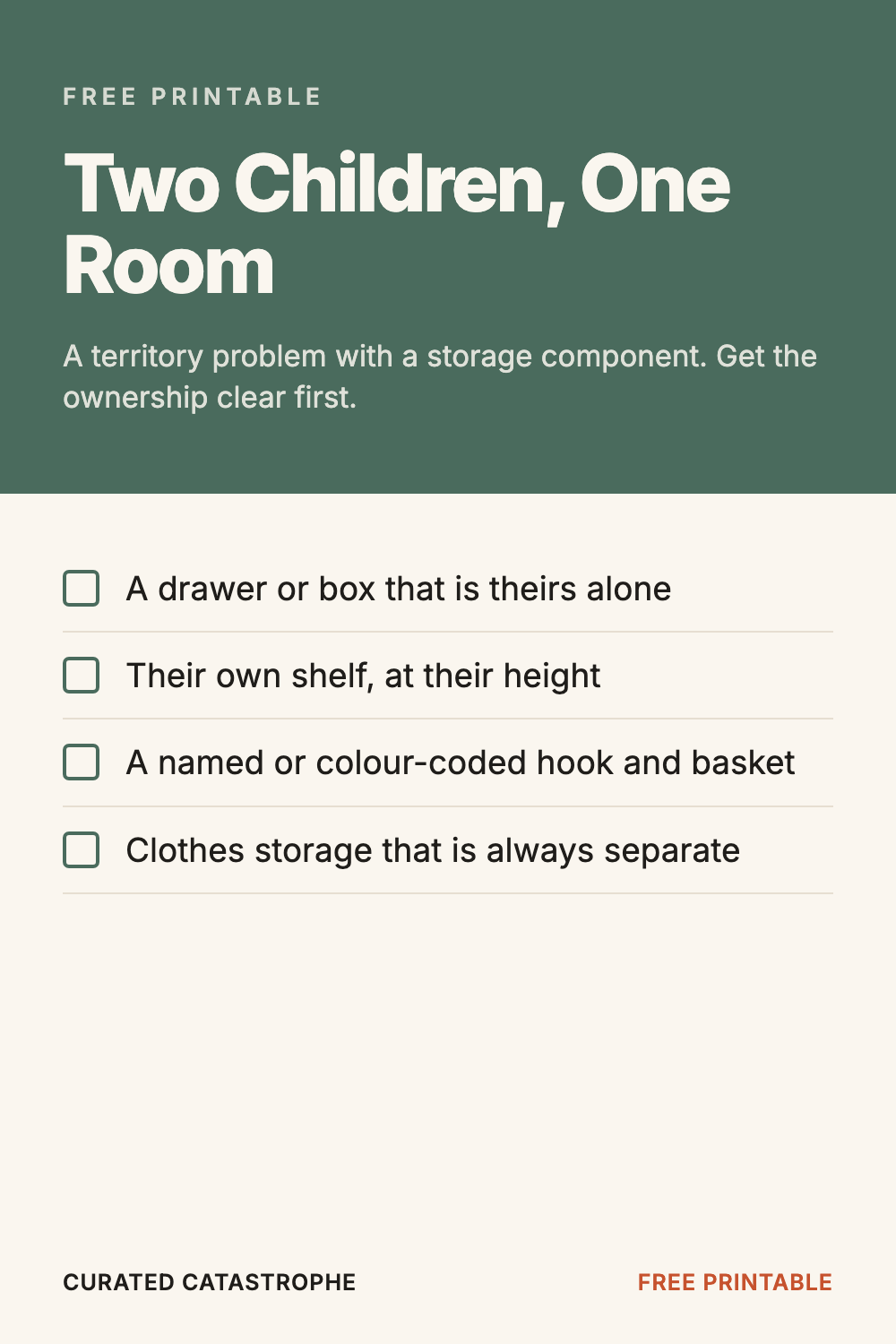 Two Children, One Room