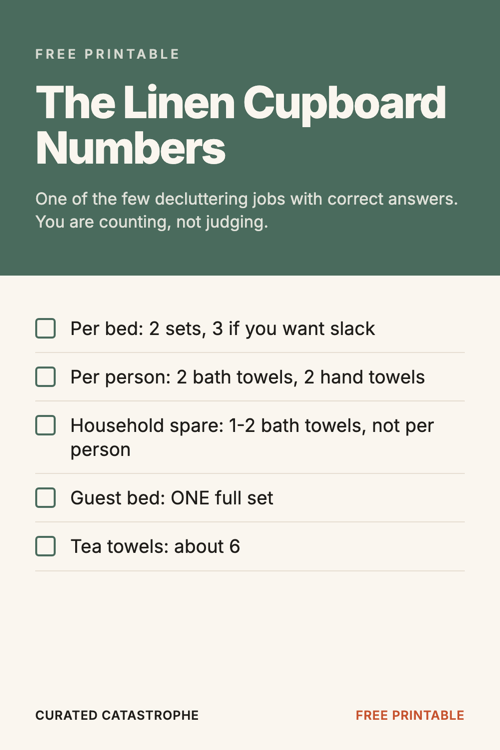 Preview of the The Linen Cupboard Numbers printable