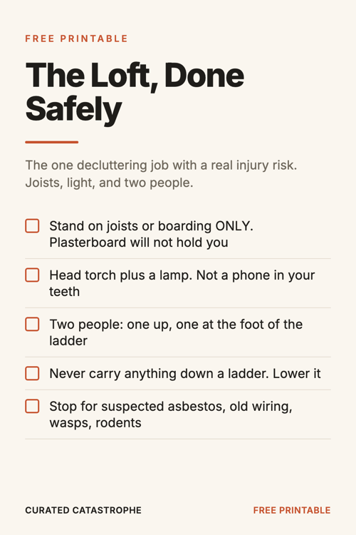 Preview of the The Loft, Done Safely printable